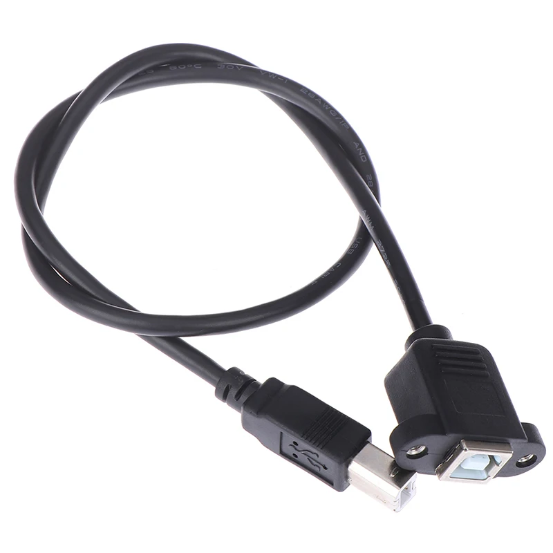 0.3m/0.5m/1m/1.5m USB 2.0 Type B Male to Type B Female Printer Extension Cable With Panel Mount
0.3m/0.5m/1m/1.5m USB 2.0 Type B Male to Type B Female Printer Extension Cable With Panel Mount