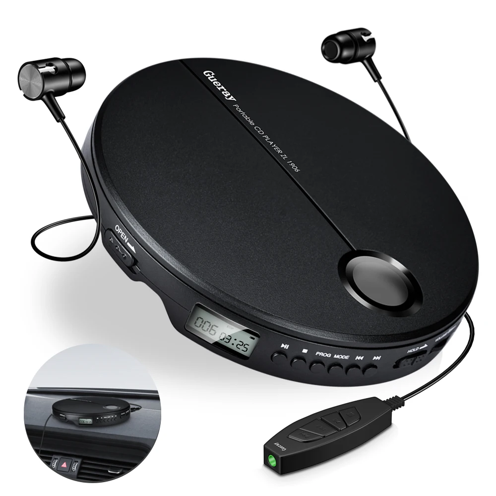 Portable CD Player with Earphones HiFi Music Compact Walkman Player Reproductor CD Anti-Shock Personal Car Music Disc Player
Portable CD Player with Earphones HiFi Music Compact Walkman Player Reproductor CD Anti-Shock Personal Car Music Disc Player
