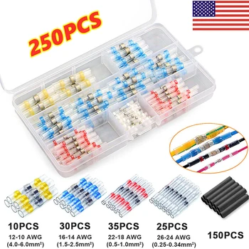 250pcs Waterproof Wire Splice Terminal Connectors Solder Sleeve Heat Shrink with advanced waterproof function Home
250pcs Waterproof Wire Splice Terminal Connectors Solder Sleeve Heat Shrink with advanced waterproof function Home