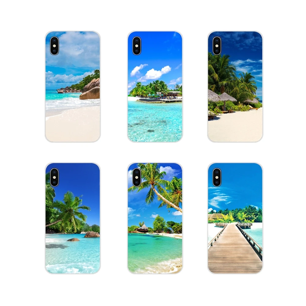 Чехлы для телефонов Huawei Y5 Y6 Y7 Y9 Prime Pro GR3 GR5 2017 2018 2019 Y3II Y5II Y6II Paradise Beach Summer | Мобильные