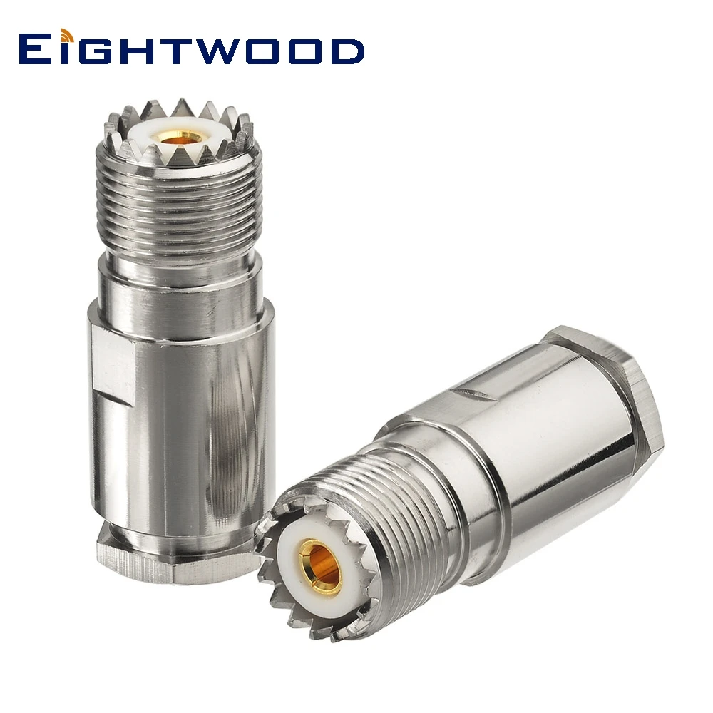 Eightwood 2PCS UHF/SO239 Jack Female RF Coaxial Connector Clamp RG8 RG214 RG213 LMR400 Coaxial Cable for Antenna Aerial Military
Eightwood 2PCS UHF/SO239 Jack Female RF Coaxial Connector Clamp RG8 RG214 RG213 LMR400 Coaxial Cable for Antenna Aerial Military