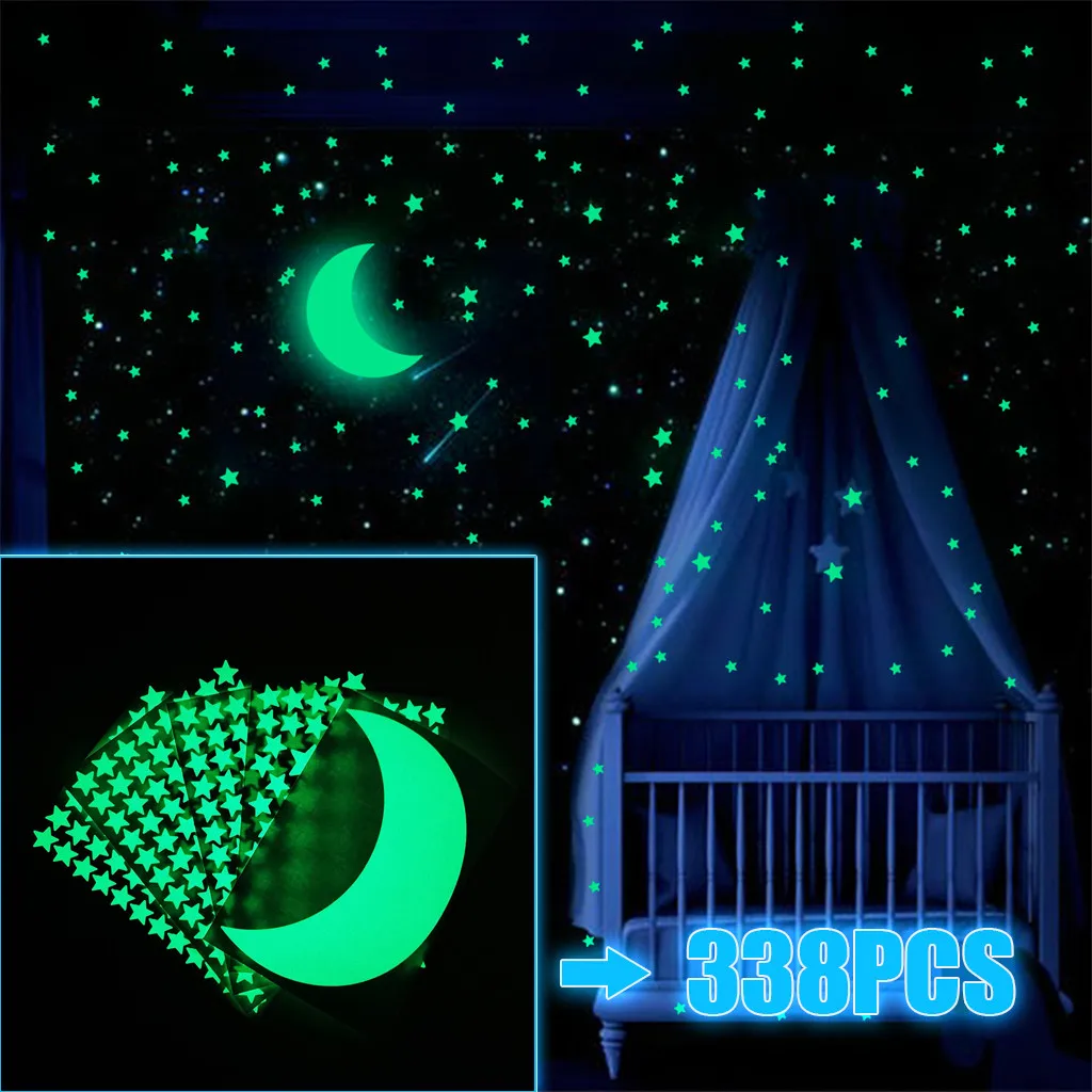 338Pcs Star And Moon Energy Storage Fluorescent Glow In The Dark Luminous On Wall Stickers For Kids Room Living Room Decal
338Pcs Star And Moon Energy Storage Fluorescent Glow In The Dark Luminous On Wall Stickers For Kids Room Living Room Decal