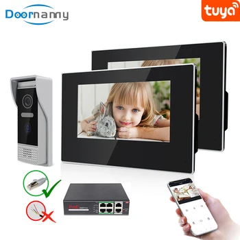 Doornanny Smart Video Intercom WiFi For Home Apartment Video Eye Peephole PoE Switch Villa Intercom Kit 1Doorbell To 2Monitor
Doornanny Smart Video Intercom WiFi For Home Apartment Video Eye Peephole PoE Switch Villa Intercom Kit 1Doorbell To 2Monitor