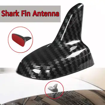 

ABS Universal Carbon Fiber Style Car Shark Fin Roof Antenna Radio FM Decorate Aerial Aerials For BMW For Benz For Ford For VW