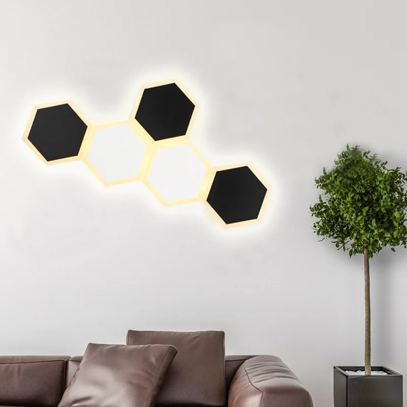 Hexagon Patchable Wall Lamp Sconces Light Fixture for Dinning Room Bar Wall light Bedroom Bathroom Creative LED Lighting Decor
Hexagon Patchable Wall Lamp Sconces Light Fixture for Dinning Room Bar Wall light Bedroom Bathroom Creative LED Lighting Decor