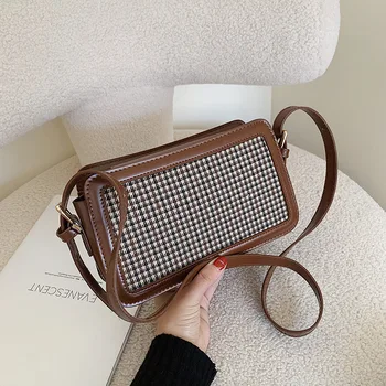 2020 New Fashion Crossbody Bags for Women Houndstooth PU Leather Shoulder Bag Luxury Handbags Women Designer Sac A Main Femme
2020 New Fashion Crossbody Bags for Women Houndstooth PU Leather Shoulder Bag Luxury Handbags Women Designer Sac A Main Femme