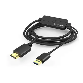 USB to HDMI Adapter Cable 6FT Only Support Windows 10/8.1/8/7(NO Support XP/Vista/Mac OS), USB 3.0 to HDMI Converter Cord with A
USB to HDMI Adapter Cable 6FT Only Support Windows 10/8.1/8/7(NO Support XP/Vista/Mac OS), USB 3.0 to HDMI Converter Cord with A