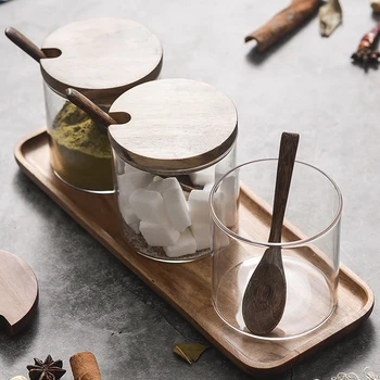 3Pcs Glass Seasoning Jar Set Creative Clear Crystal Glass Salt Sugar Storage Bottles with Spoon Lid Kitchen Spice Container Suit
3Pcs Glass Seasoning Jar Set Creative Clear Crystal Glass Salt Sugar Storage Bottles with Spoon Lid Kitchen Spice Container Suit