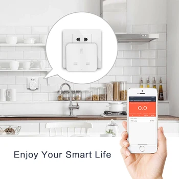 Mini wifi control power UK plug outlet smart socket standard grounding works with Alexa and Google Home
Mini wifi control power UK plug outlet smart socket standard grounding works with Alexa and Google Home