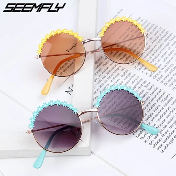 Seemfly Kids Sunglasses Round Frame Cute Boys Girls Children Eyewear Lovely Baby UV400 Mirror Flower Summer Sun Glasses Shades
Seemfly Kids Sunglasses Round Frame Cute Boys Girls Children Eyewear Lovely Baby UV400 Mirror Flower Summer Sun Glasses Shades