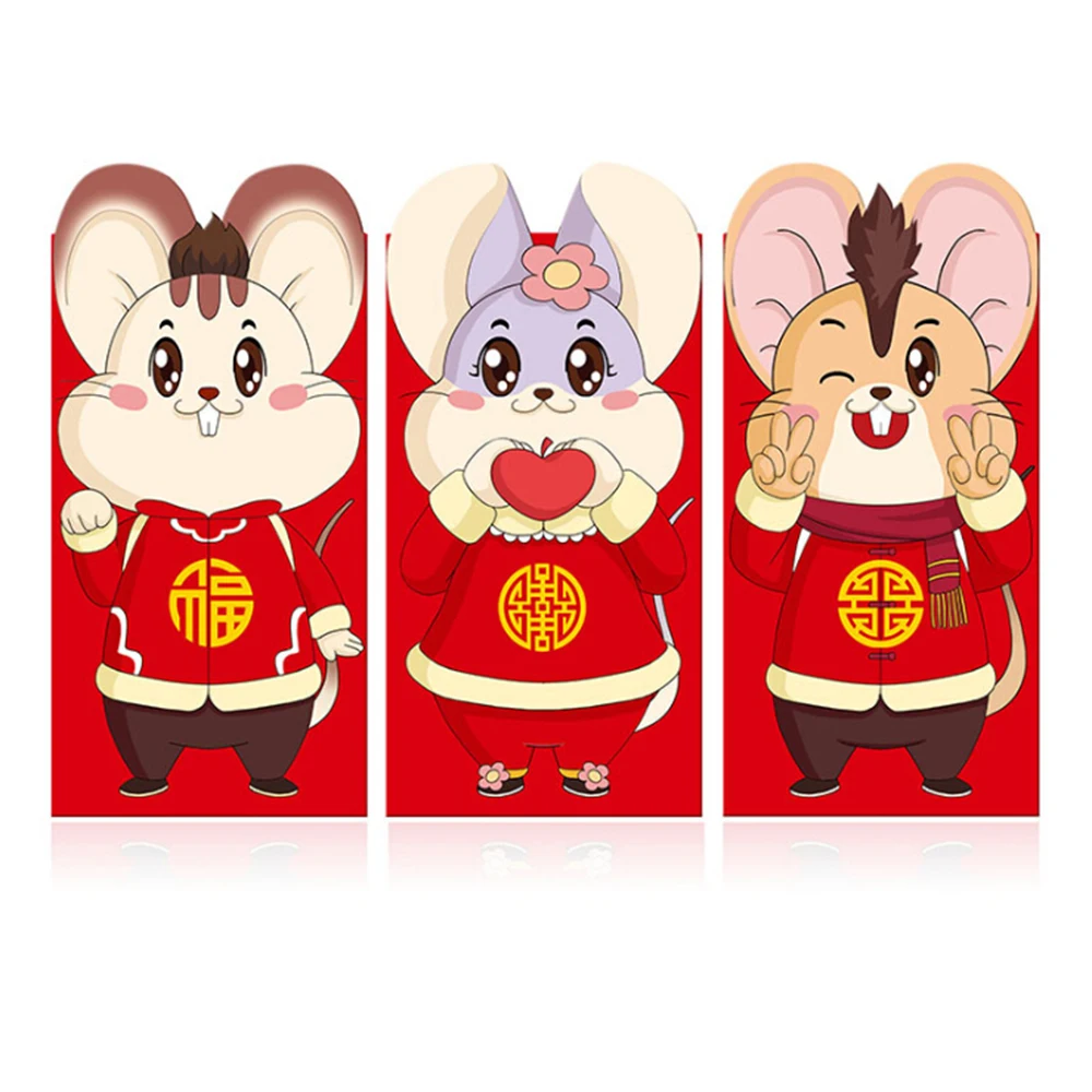 6Pcs 2020 Rat Year Amimal Red Envelope To Fill In Money Chinese Tradition Hongbao New year Red Envelope Gift Lucky Money Packets 
6Pcs 2020 Rat Year Amimal Red Envelope To Fill In Money Chinese Tradition Hongbao New year Red Envelope Gift Lucky Money Packets