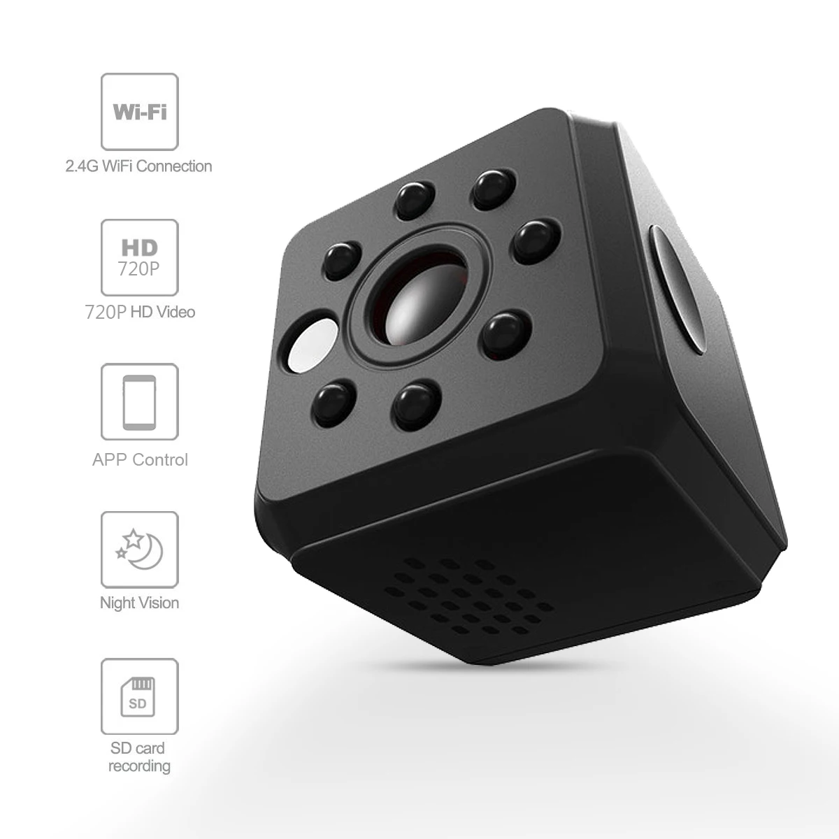 IDV013A Mini Camera Smart Home HD Wireless WiFi Night Vision Motion Detection IP Security Camera Micro-Webcam for Smartphone
IDV013A Mini Camera Smart Home HD Wireless WiFi Night Vision Motion Detection IP Security Camera Micro-Webcam for Smartphone