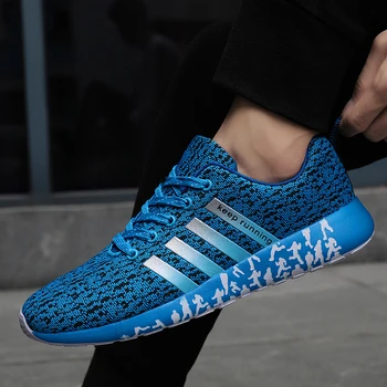 New Mesh Men Sneakers Casual Lace-up Sneakers Breathable No-slip For Male Tennis Flying Weaving Tourist Leisure Sports Shoes 
New Mesh Men Sneakers Casual Lace-up Sneakers Breathable No-slip For Male Tennis Flying Weaving Tourist Leisure Sports Shoes