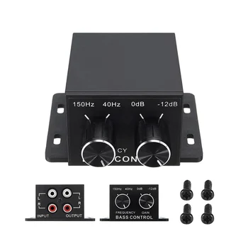 Car Auto Power Amplifier 4 RCA Adjust Line Level Volume Amplifier Audio Regulator Bass Subwoofer Equalizer Crossover Controller
Car Auto Power Amplifier 4 RCA Adjust Line Level Volume Amplifier Audio Regulator Bass Subwoofer Equalizer Crossover Controller