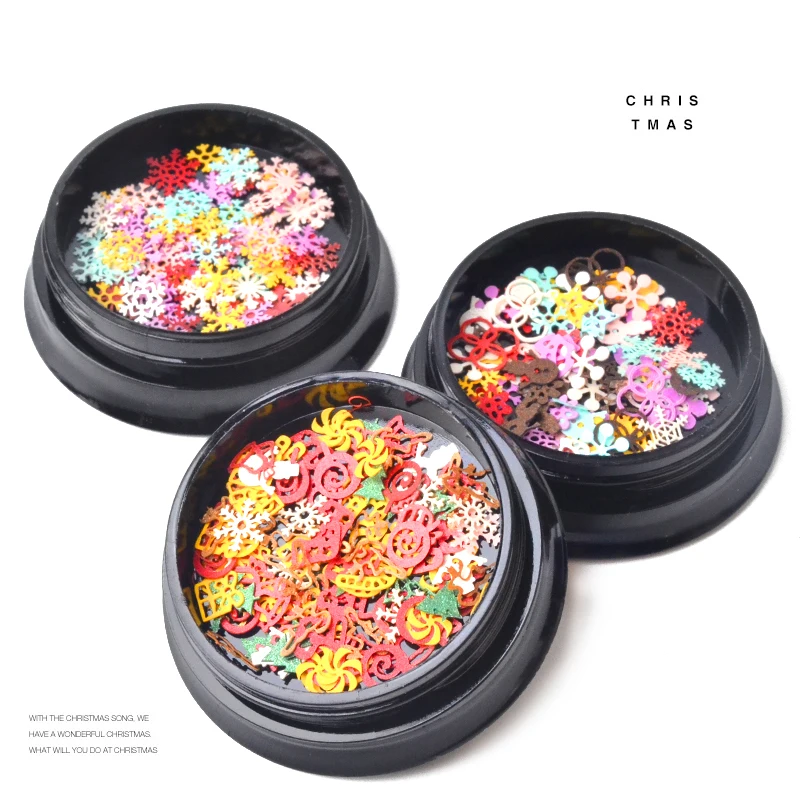 1 Box Mixed Design Hollow Metal Slices Colorful Snowflake Christmas Tips Ultra-thin Sequins 3D DIY Manicure Nail Art Decorations
1 Box Mixed Design Hollow Metal Slices Colorful Snowflake Christmas Tips Ultra-thin Sequins 3D DIY Manicure Nail Art Decorations