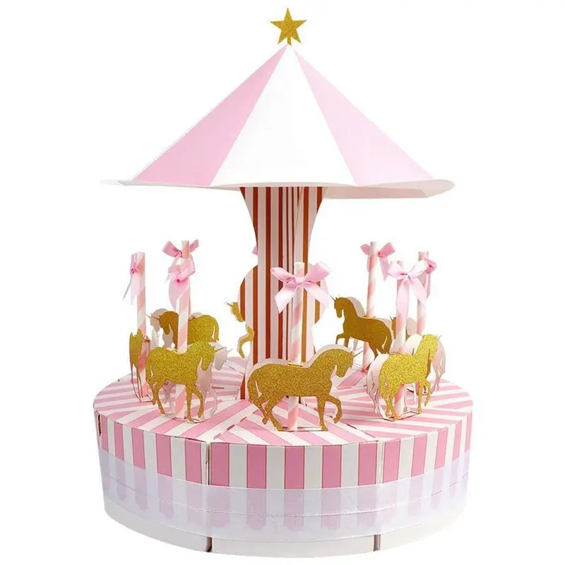 Carousel Wedding Favor Boxes Candy Boxes Gifts Box for Wedding, Party, Baby Shower, Birthday Decoration, Pink 1 Set
Carousel Wedding Favor Boxes Candy Boxes Gifts Box for Wedding, Party, Baby Shower, Birthday Decoration, Pink 1 Set