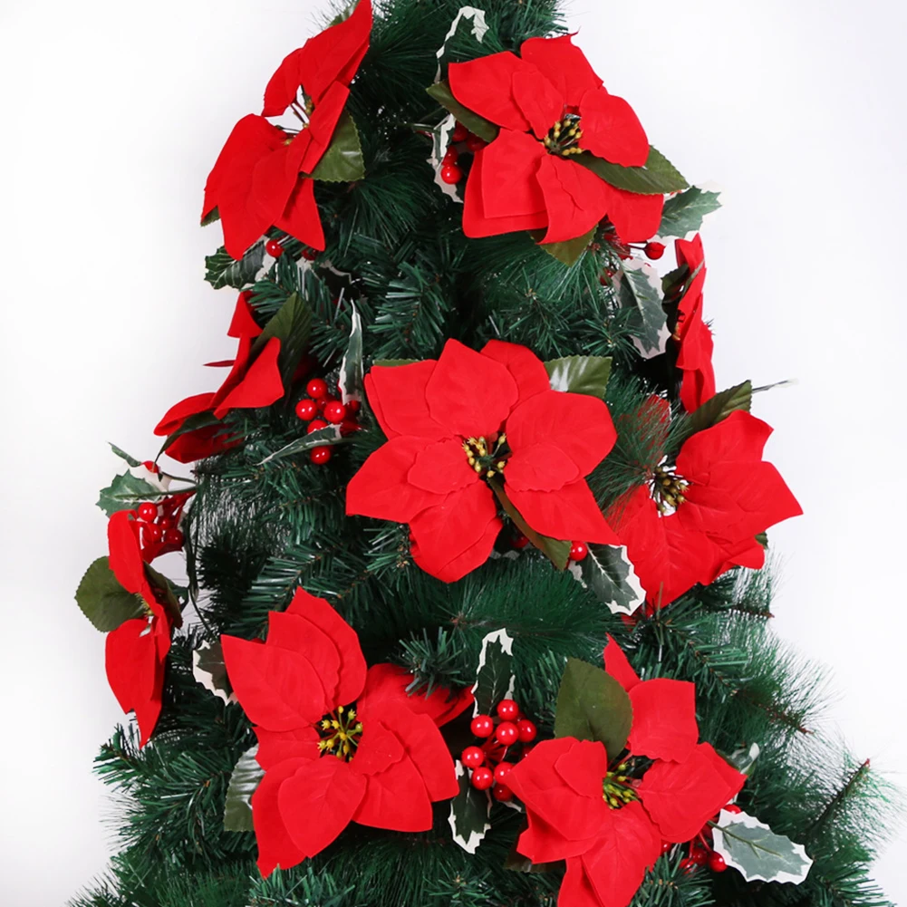 2m Led String Light Artificial Flower Christmas Tree Decoration Plastic For Party Garland Banner Hanging Home Decor Supplies
2m Led String Light Artificial Flower Christmas Tree Decoration Plastic For Party Garland Banner Hanging Home Decor Supplies