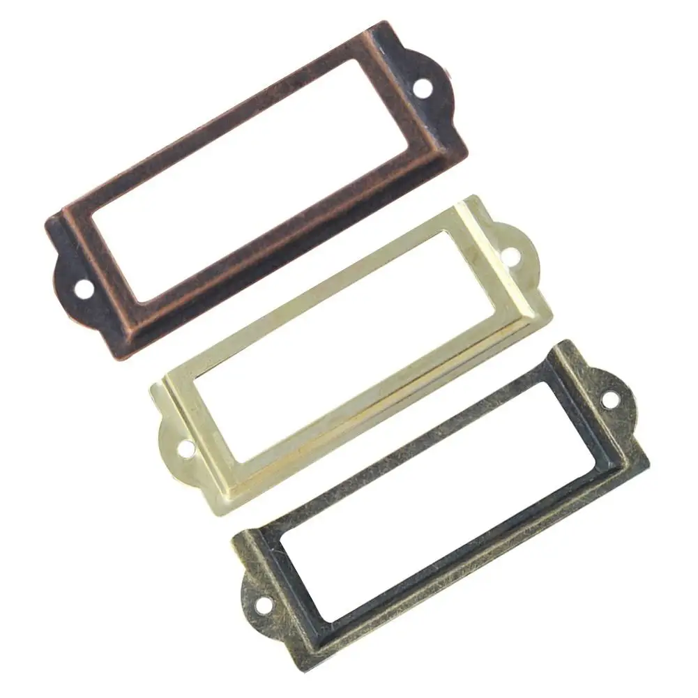 10Pcs Antique Labels Pull Frame File Name Card Holder for Cabinet Drawer Box Case
10Pcs Antique Labels Pull Frame File Name Card Holder for Cabinet Drawer Box Case