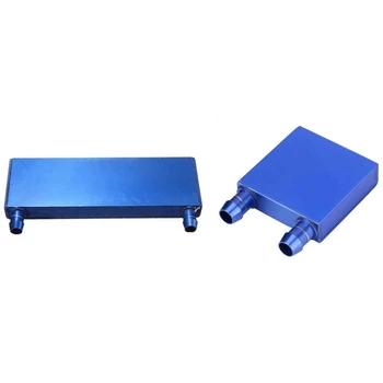 2Pcs Aluminium Water Cooling Block Heatsink Block Liquid Cooler for Cpu G - 122X41X12Mm & 40X40X12Mm 
2Pcs Aluminium Water Cooling Block Heatsink Block Liquid Cooler for Cpu G - 122X41X12Mm & 40X40X12Mm