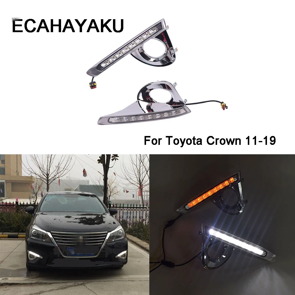 ECAHAYAKU LED drl For Toyota crown 2011-2019 led daytime running lights High brightness daylight LED fog lights driving lamps
ECAHAYAKU LED drl For Toyota crown 2011-2019 led daytime running lights High brightness daylight LED fog lights driving lamps
