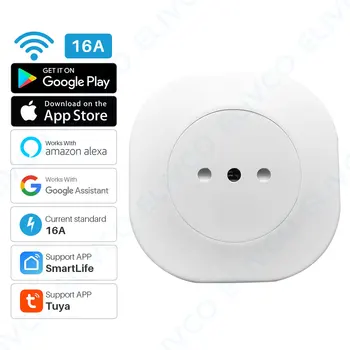 Tuya Smart Plug WiFi Socket Italy 16A 220V Power Outlet Timing APP Remote Control Works With Alexa Google Assistant
Tuya Smart Plug WiFi Socket Italy 16A 220V Power Outlet Timing APP Remote Control Works With Alexa Google Assistant