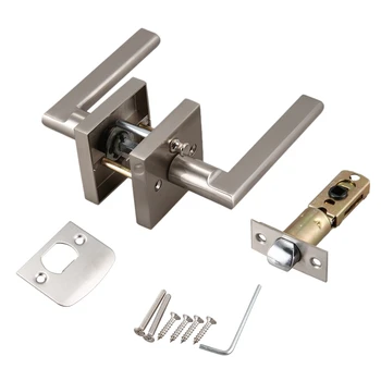 Lever Door Handle Square Easy-To-Open Locking Lever Kit Left and Right Door Reversible Zinc Alloy Bathroom Door Lock
Lever Door Handle Square Easy-To-Open Locking Lever Kit Left and Right Door Reversible Zinc Alloy Bathroom Door Lock