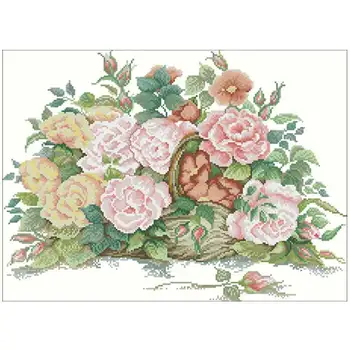 Summer rose bouquet flower patterns Counted Cross Stitch 11CT 14CT 18CT DIY Chinese Cross Stitch Kits Embroidery Needlework Sets
Summer rose bouquet flower patterns Counted Cross Stitch 11CT 14CT 18CT DIY Chinese Cross Stitch Kits Embroidery Needlework Sets