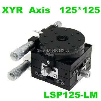 XYR axis 125mm Manual trimming platform Translation table and rotary table Cross rail LSP125-L XYR125 125*125mm high precision
XYR axis 125mm Manual trimming platform Translation table and rotary table Cross rail LSP125-L XYR125 125*125mm high precision