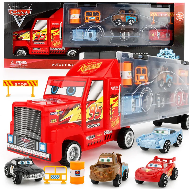 Children Boy Toy Large Container CRRC Transportation Truck Alloy Metal Car Model Hand Storage Box