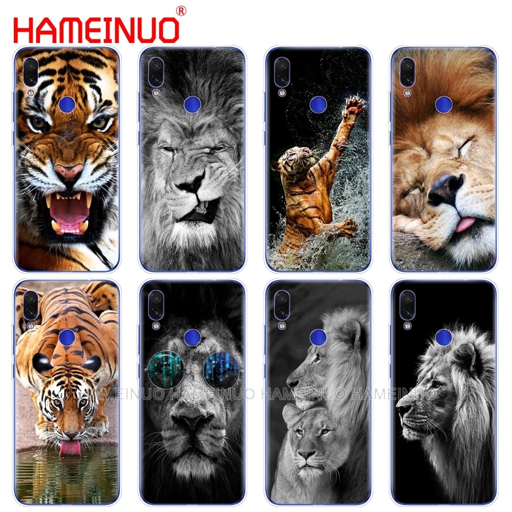 Силиконовый чехол для xiaomi mi 9 SE 9t PRO CC9 A3 Lite redmi NOET 7 7S 7A go k20 pro y3 Lion tiger Fashion Lovely |