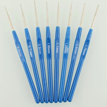 Sewing Crochet Hooks Needles Knit 8PCS Craft Metallic Blues Yarn Aluminum Tools Needlework
Sewing Crochet Hooks Needles Knit 8PCS Craft Metallic Blues Yarn Aluminum Tools Needlework