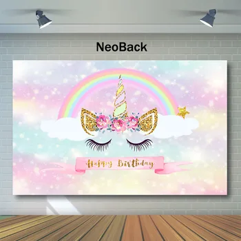 NeoBack Closed Eye Unicorn Backdrop Rainbow Unicorn Birthday Photography Backdrops Shiny Pink Child Birthday Photo Background
NeoBack Closed Eye Unicorn Backdrop Rainbow Unicorn Birthday Photography Backdrops Shiny Pink Child Birthday Photo Background