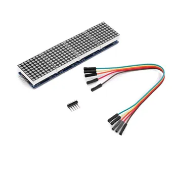 LED display MAX7219 Dot Matrix Module Microcontroller 4 In One Display with 5P Line 4 in 1 Red/Green
LED display MAX7219 Dot Matrix Module Microcontroller 4 In One Display with 5P Line 4 in 1 Red/Green