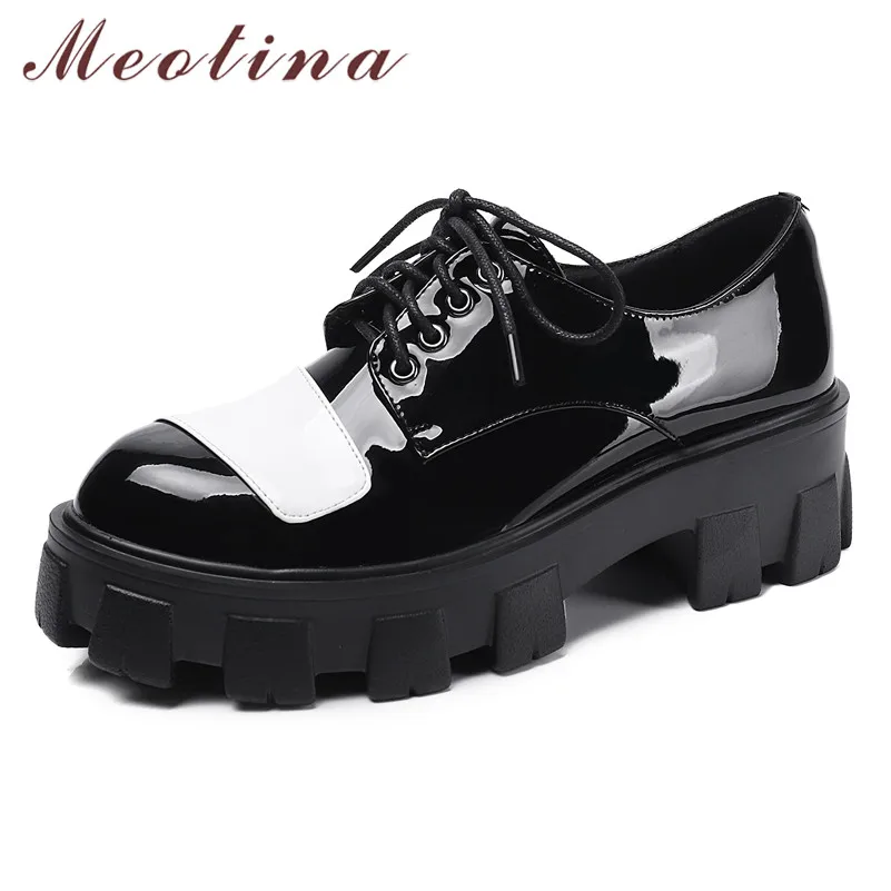 Meotina High Heels Women Pumps Patent Leather Platform Thick High Heel Shoes Mixed Colors Round Toe Shoes Ladies New Size 34-40
Meotina High Heels Women Pumps Patent Leather Platform Thick High Heel Shoes Mixed Colors Round Toe Shoes Ladies New Size 34-40