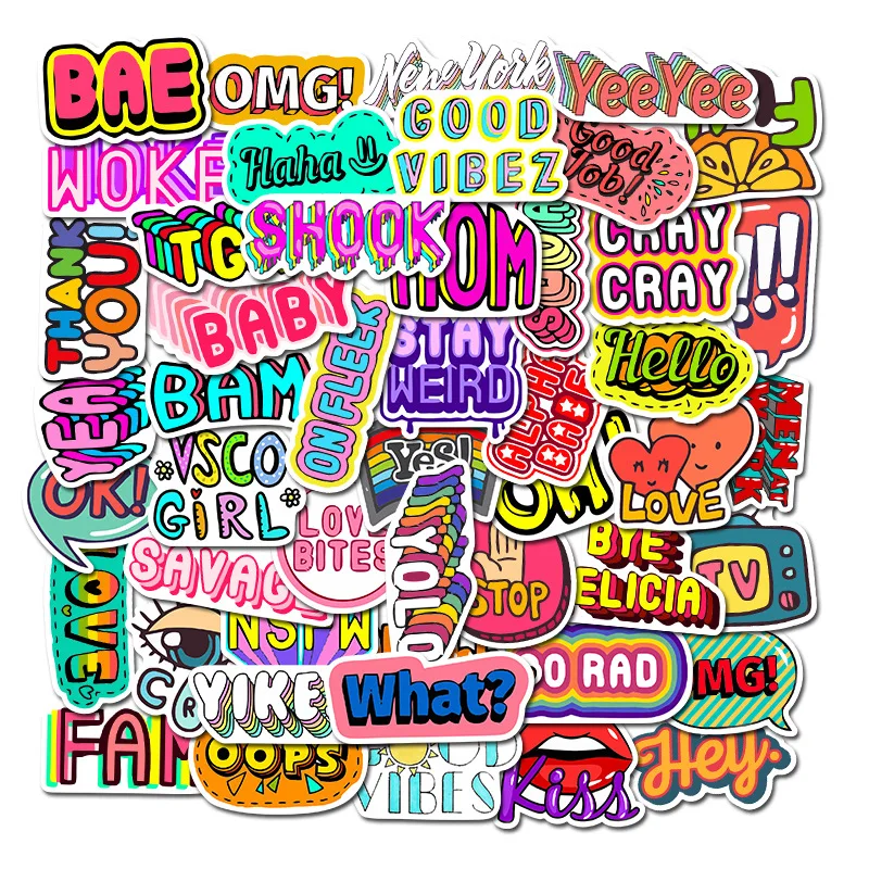 50 PCS Cartoon English Alphabet Vocabulary Sticker For Skateboard Laptop Suitcase Case Table Chidren Toy Decal Stickers F4
50 PCS Cartoon English Alphabet Vocabulary Sticker For Skateboard Laptop Suitcase Case Table Chidren Toy Decal Stickers F4