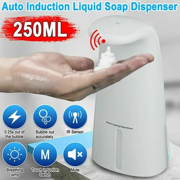 250ML Automatic Soap Dispenser Touchless IR Sensor Hand Washing Liquid Dispenser for Bathroom Kitchen
250ML Automatic Soap Dispenser Touchless IR Sensor Hand Washing Liquid Dispenser for Bathroom Kitchen