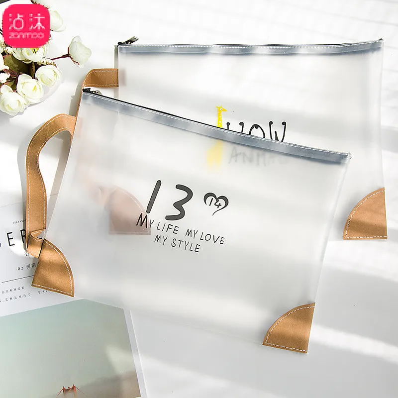 0761 Solid Color File Holder Transparent TpuA4 File Holder Simple Portable Hand Bag Large Capacity Portable Pouch
0761 Solid Color File Holder Transparent TpuA4 File Holder Simple Portable Hand Bag Large Capacity Portable Pouch