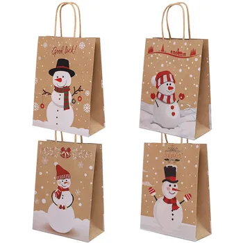 5pcs Merry Christmas Gift Bags Kraft Paper Favor Bags with Handle for Christmas Party Supplies, Goodies Bags Candy Decorations
5pcs Merry Christmas Gift Bags Kraft Paper Favor Bags with Handle for Christmas Party Supplies, Goodies Bags Candy Decorations