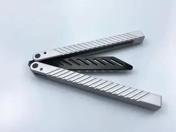 Butterfly Trainer Knife Blade 420 steel Handle Knife Not Sharp Camping Hunting Knife Pocket Knife
Butterfly Trainer Knife Blade 420 steel Handle Knife Not Sharp Camping Hunting Knife Pocket Knife