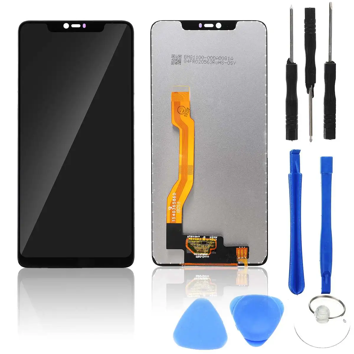 LCD Display Touch Screen Digitizer Assembly For OPPO F7 LCD Without Frame Screen Replacement With Free Tools Set
LCD Display Touch Screen Digitizer Assembly For OPPO F7 LCD Without Frame Screen Replacement With Free Tools Set