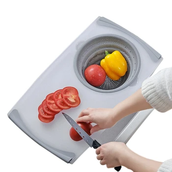2 in 1 Retractable Cutting Board Fruit Vegetable Container Drain Basket Essential Artifact Home Kitchen Removable Filter Frame
2 in 1 Retractable Cutting Board Fruit Vegetable Container Drain Basket Essential Artifact Home Kitchen Removable Filter Frame