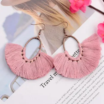 Summer Bohemia Boho Pink Long Tassel Earrings For Women Handmade Ladies Earrings Fashion Jewelry Oorbellen
Summer Bohemia Boho Pink Long Tassel Earrings For Women Handmade Ladies Earrings Fashion Jewelry Oorbellen