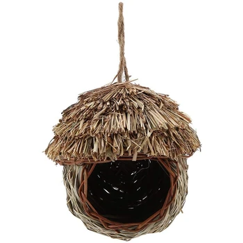 Bird Nest Handmade Woven Straw Bird Cage Parrot Nesting Hanging Breeding Cave Hatching House Hut For Parakeet Hamster Gerbil Chi
Bird Nest Handmade Woven Straw Bird Cage Parrot Nesting Hanging Breeding Cave Hatching House Hut For Parakeet Hamster Gerbil Chi