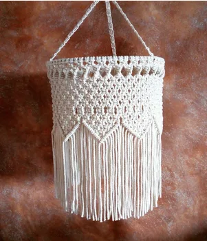 Bohemian Macrame Tapestry Wall Hanging Hand Woven Chandelier Lampshade House Model Room Coffee Restaurant Decoration
Bohemian Macrame Tapestry Wall Hanging Hand Woven Chandelier Lampshade House Model Room Coffee Restaurant Decoration