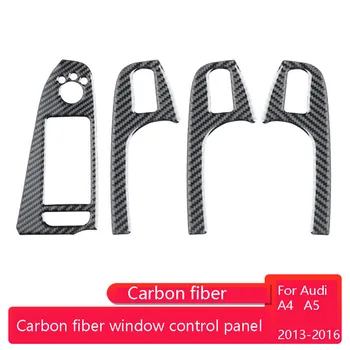 4PCS Car Left Hand Drive Real Carbon Fiber Door Armrest Window Lift Control Switch Button Cover Trim for Audi A4 A5 Q5 S4
4PCS Car Left Hand Drive Real Carbon Fiber Door Armrest Window Lift Control Switch Button Cover Trim for Audi A4 A5 Q5 S4