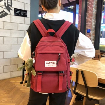 Large Capacity Backpack Nylon waterproof schoolbag book bag bagpack shoulders teenager girls college students solid pockets bao 
Large Capacity Backpack Nylon waterproof schoolbag book bag bagpack shoulders teenager girls college students solid pockets bao