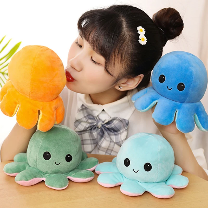 Reversible Flip Cute Octopus Stuffed Plush Doll Toy Soft Simulation Octopus Flip Double Color Kids Stuffed Toys Children Gift
Reversible Flip Cute Octopus Stuffed Plush Doll Toy Soft Simulation Octopus Flip Double Color Kids Stuffed Toys Children Gift