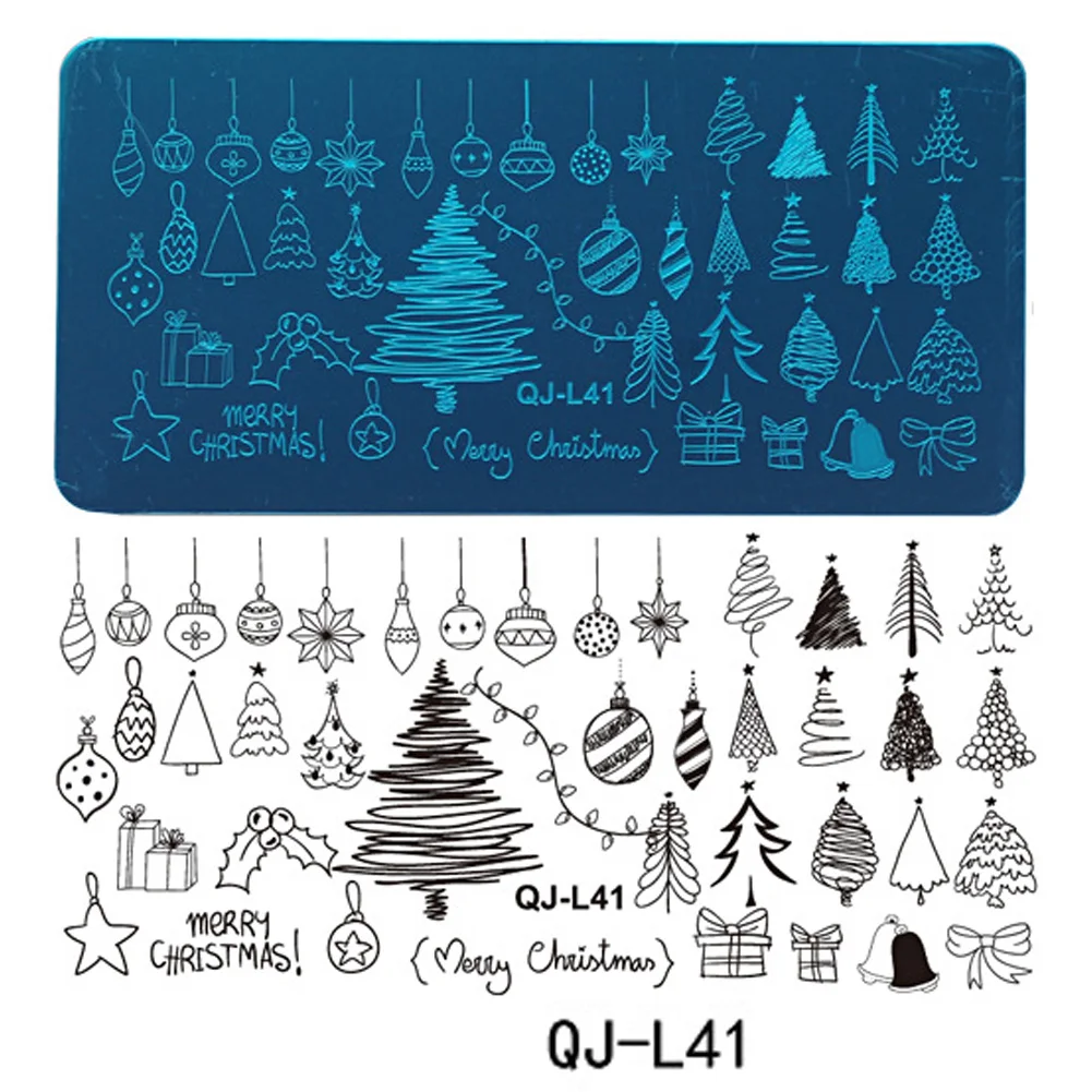 Stamping Plate Image Plate Nail Art Stencil DIY Christmas Theme Rectangular Scraper Manicure Tool
Stamping Plate Image Plate Nail Art Stencil DIY Christmas Theme Rectangular Scraper Manicure Tool