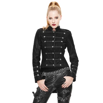Devil Fashion Women Punk Rock Casual Short Jacket Fashion Asymmetry Steampunk Jacket Women Slim Fit Outwear Coat 
Devil Fashion Women Punk Rock Casual Short Jacket Fashion Asymmetry Steampunk Jacket Women Slim Fit Outwear Coat