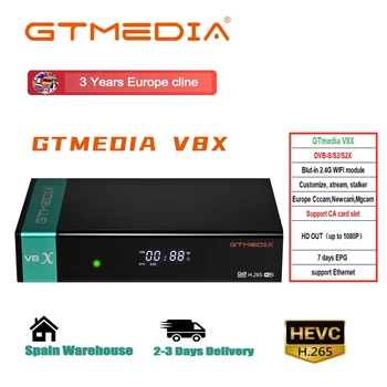 GTmedia V8X Satellite TV Receiver GTmedia V8X Built in Wifi spain poland 3 Years Europe cccam Cline DVB-S2 H.265 GTmedia V8X
GTmedia V8X Satellite TV Receiver GTmedia V8X Built in Wifi spain poland 3 Years Europe cccam Cline DVB-S2 H.265 GTmedia V8X